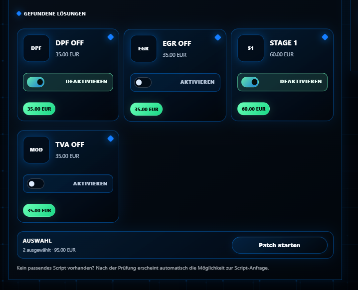 Gefundene Lösungen im White-Label Fileportal